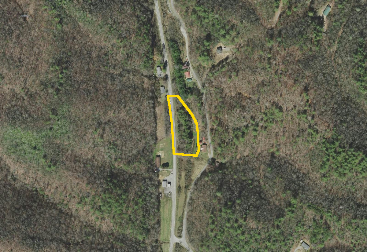 Aerial of 1.19 acres in Marble, Cherokee County, NC